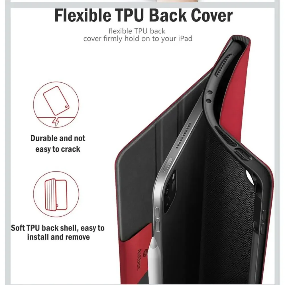 Open box Antbox for iPad Pro 11 Inch Case M5 2025/M4 2024, Built-in Pencil Holde